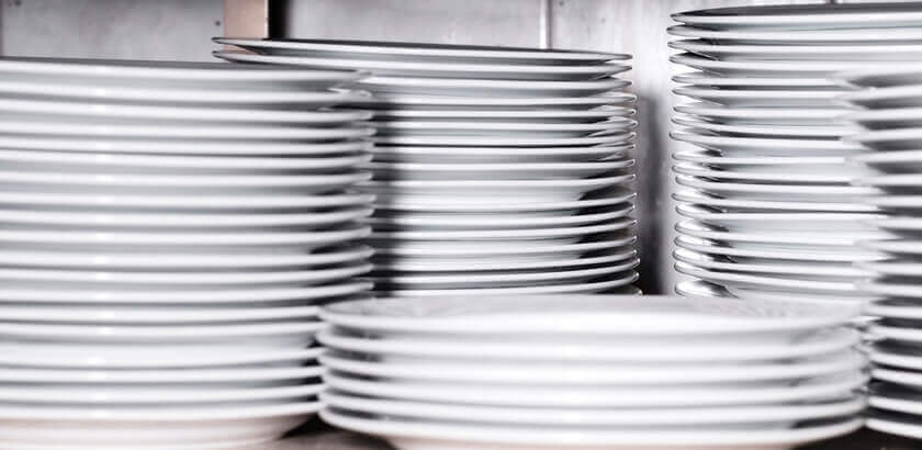 Image of kitchen plates. 