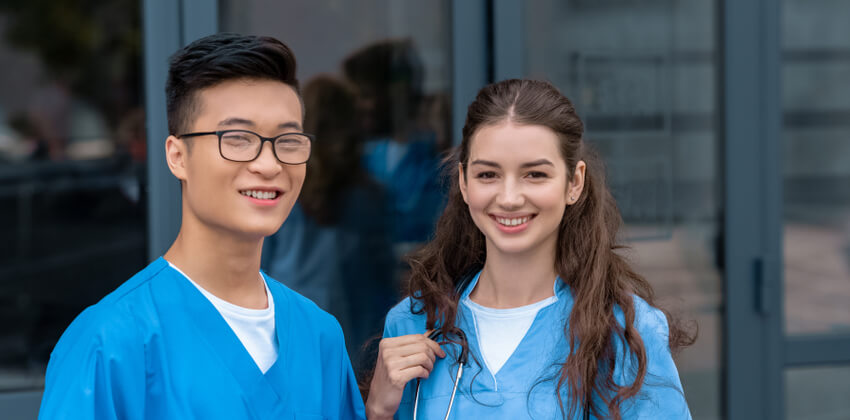 Image of medical students. 