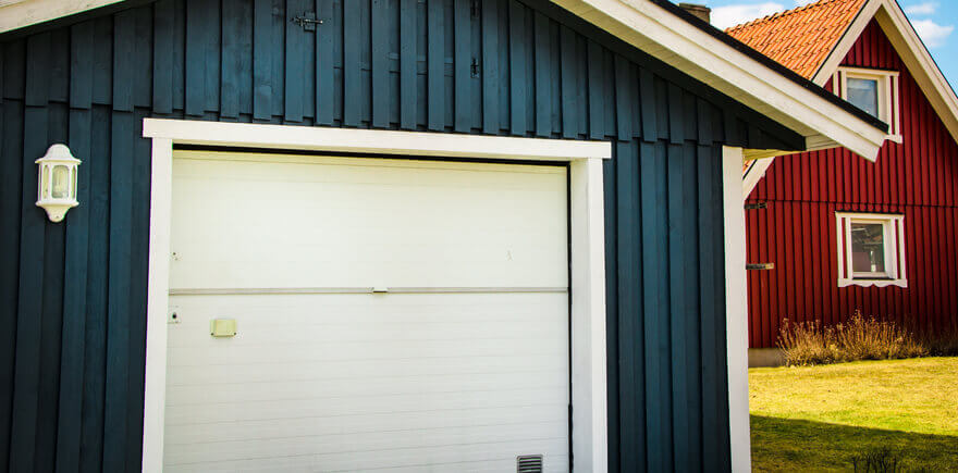 Image of a timber garage.