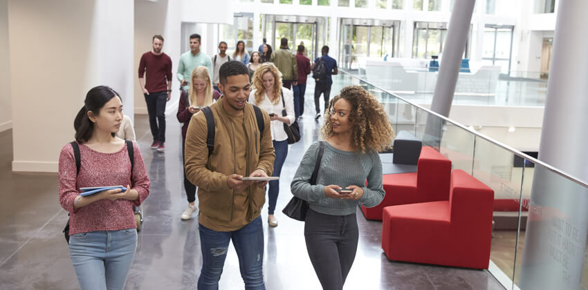 Image of students on campus.