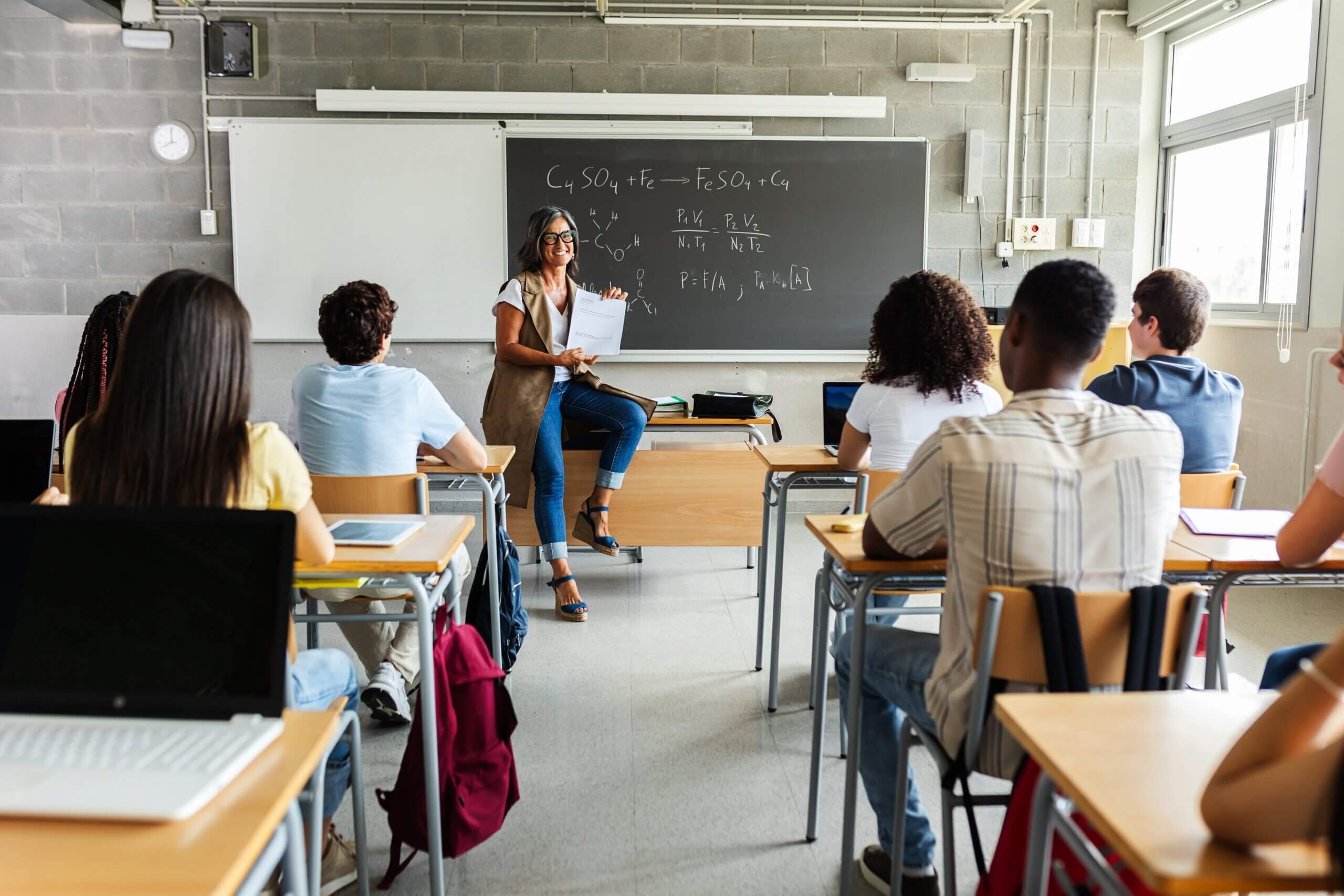 An image of a classroom in a school in Newbury.